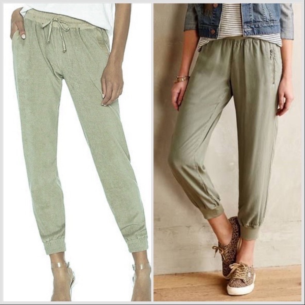 YFB Green Drawstring Jogger Pants S